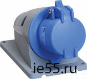 Розетка стационарная ССИ-113 16А-6ч/200-250В 2Р+РЕ IP44 MAGNUM ИЭК