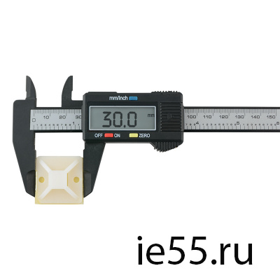 Самоклеющеющаяся площадка под хомут 30x30 (100 шт/уп) ЭНЕРГИЯ