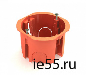 Коробка установочная D65x45мм для скрытого монтажа в полых стенах (с саморезами, с пласти 101003289