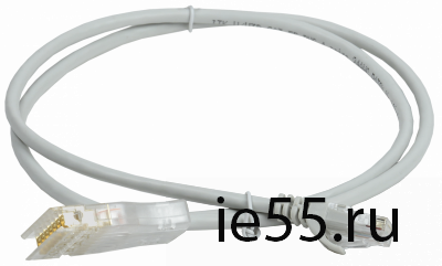 ITK Патч-корд 110-RJ45 4 пары, кат.5Е, 1м, серый