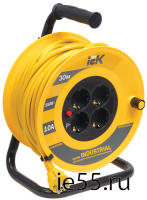 Катушка УК30 с т/з 4 места 2Р+PЕ/30м 3х1,0 мм2 "Industrial"