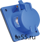 Розетка встраиваемая ССИ-413 16А-6ч/200-250В 2Р+PЕ IP44 MAGNUM ИЭК
