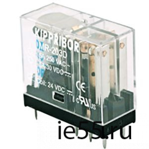 Реле промежуточное MR-207A 2-конт., 220 VAC, 5А при 250V